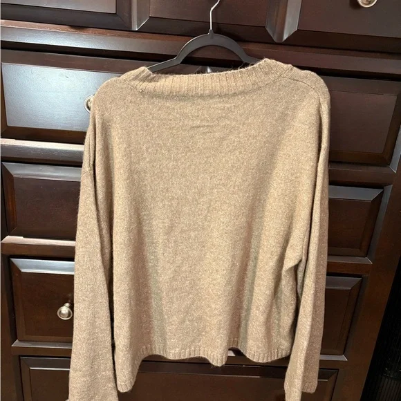 a new day Taupe V-Neck Knit Sweater - Picture 2 of 2